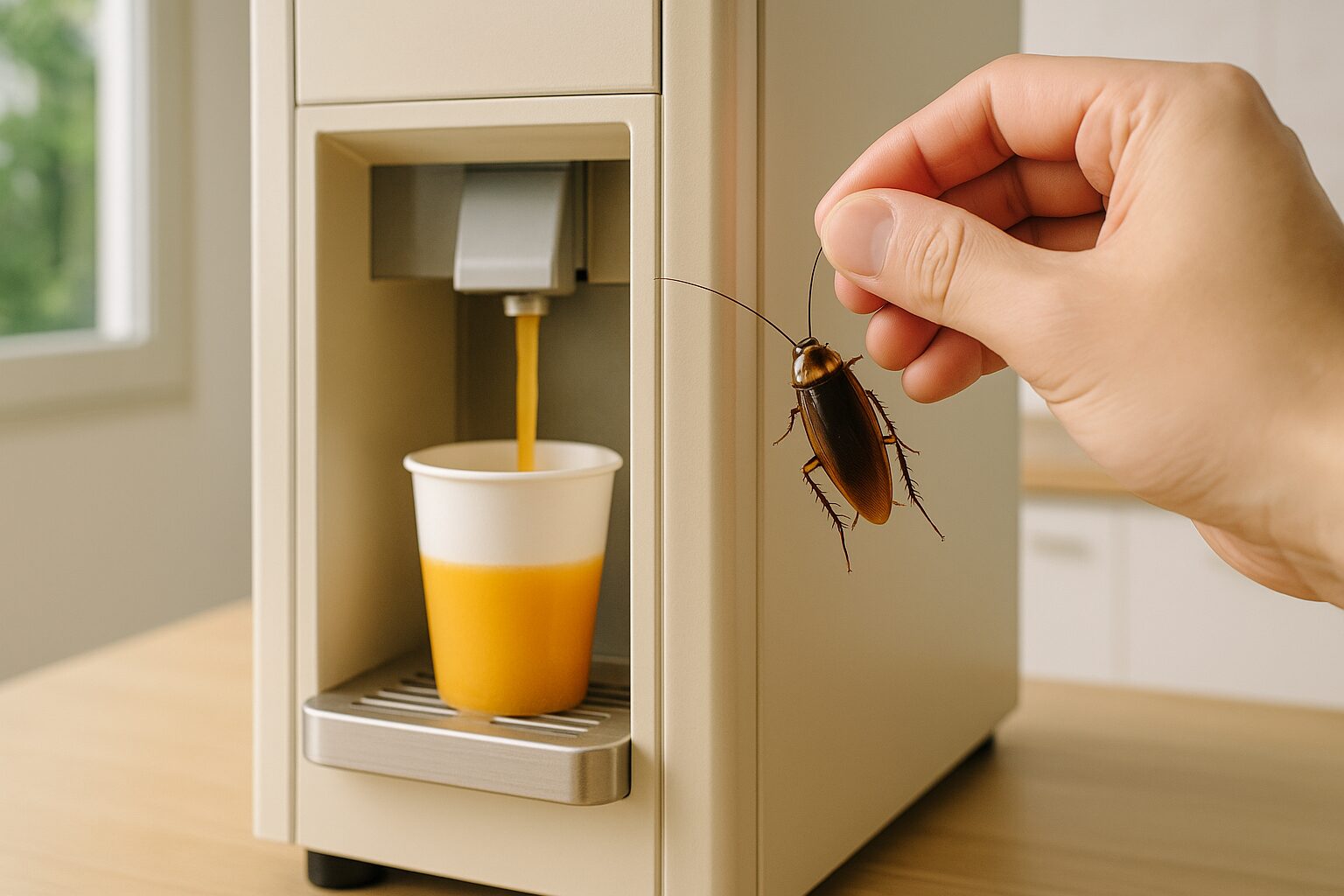 オレンジジュース自販機にゴキブリが入る可能性は?衛生面と知識